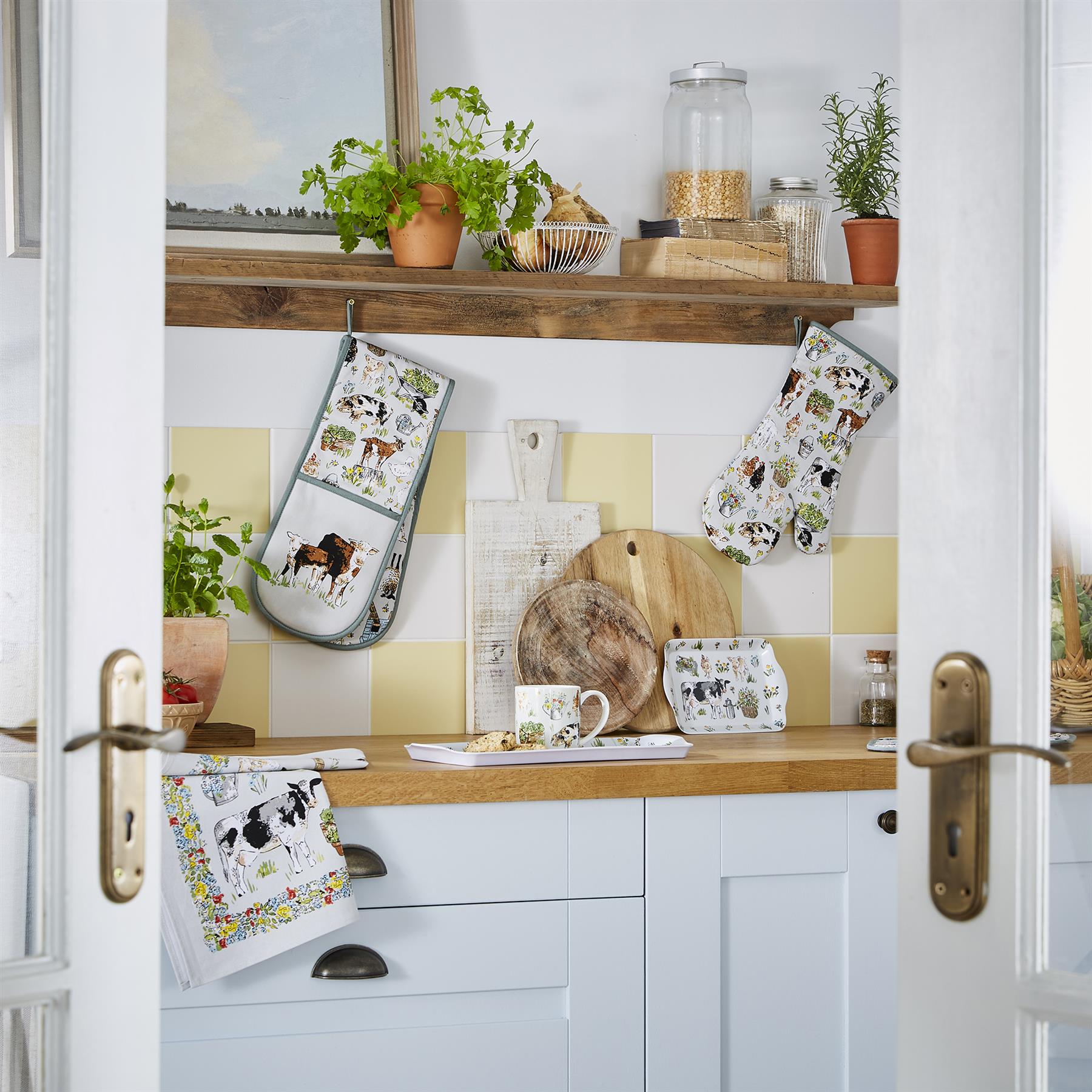 Gant de cuisine double Portman Farm gris