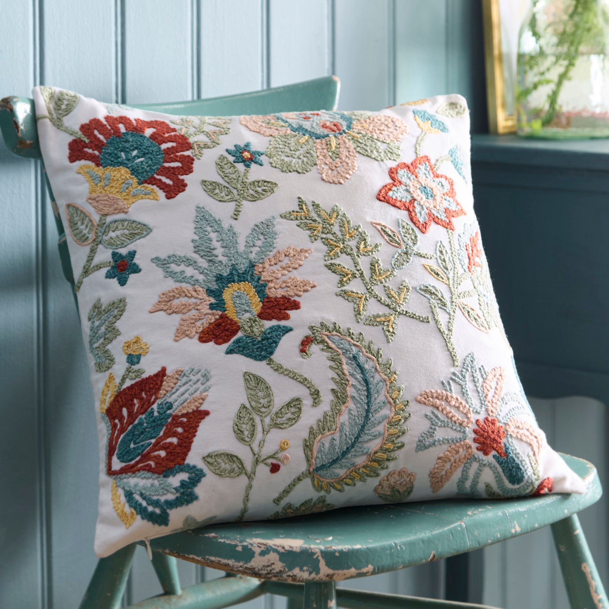 Coussin Amara multicolore 43 x 43 cm