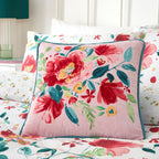 Coussin abstrait Coquelicot rouge 43 x 43 cm