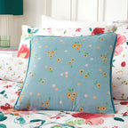 Coussin abstrait Coquelicot rouge 43 x 43 cm