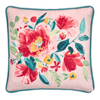 Coussin abstrait Coquelicot rouge 43 x 43 cm