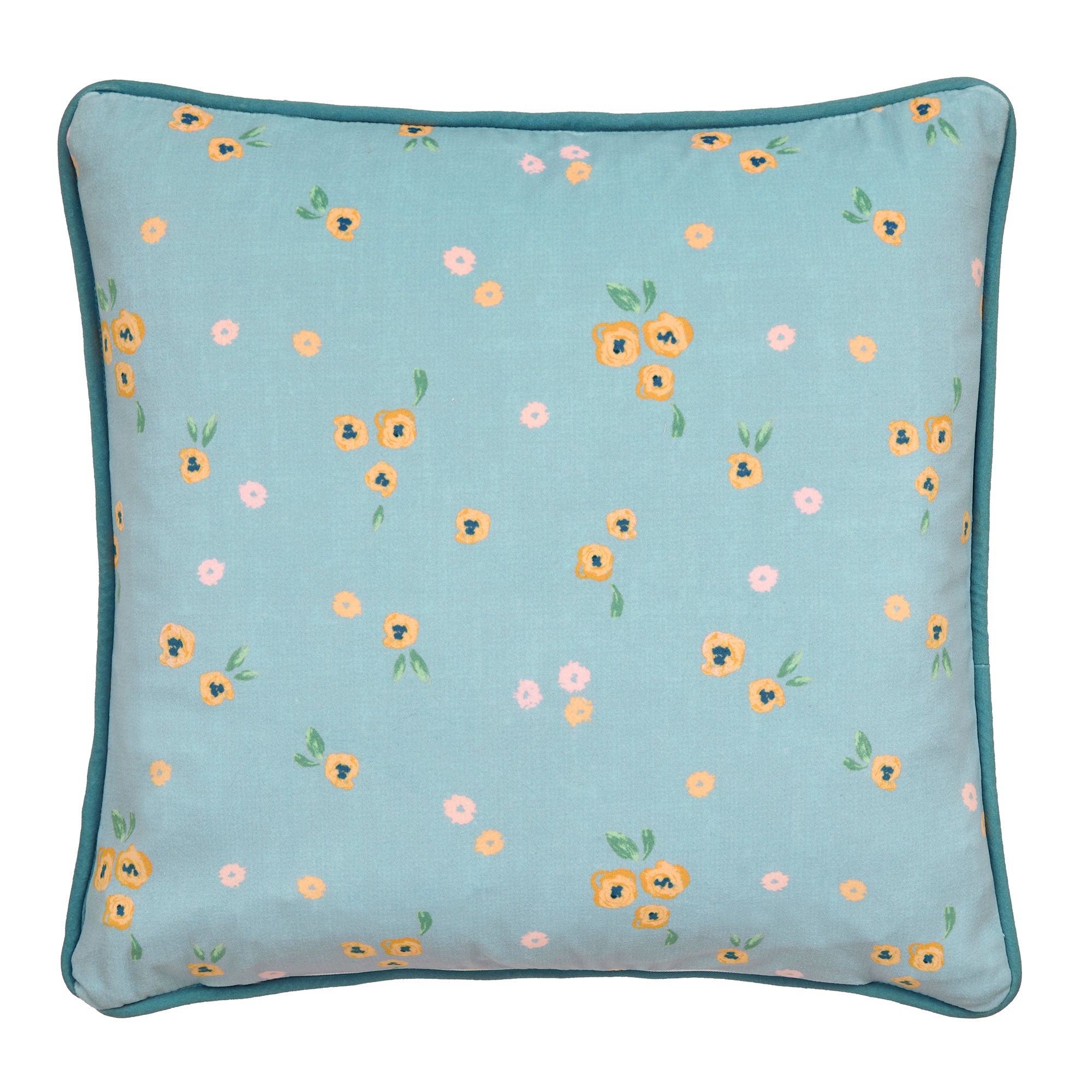 Coussin abstrait Coquelicot rouge 43 x 43 cm