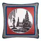 Coussin Arcadia rouge 43 x 43 cm