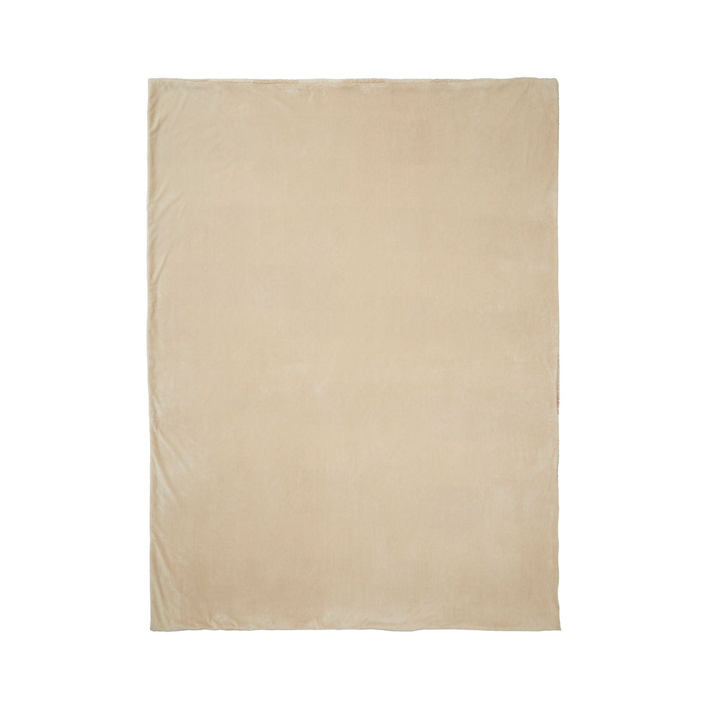 Plaid à carreaux Ashford couleur naturelle 150 x 200 cm