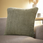 Coussin Alba vert 43 x 43 cm