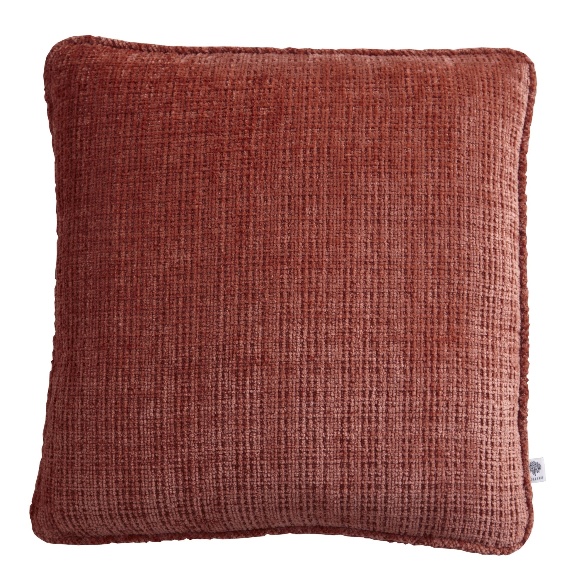 Coussin Alba couleur terre cuite 43 x 43 cm
