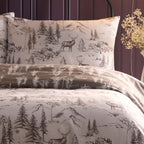Parure de lit Alpine Stag en coloris naturel