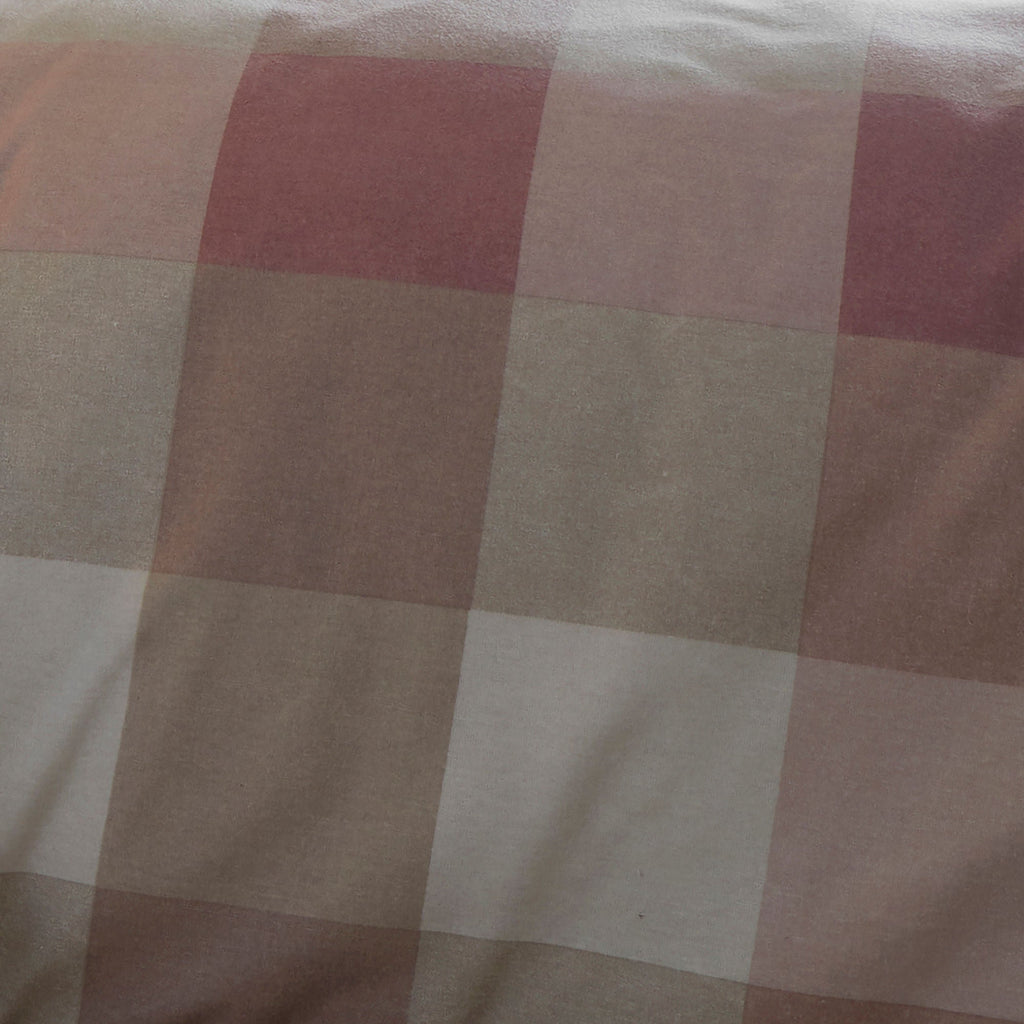 Parure de lit à carreaux Ashford couleur naturelle