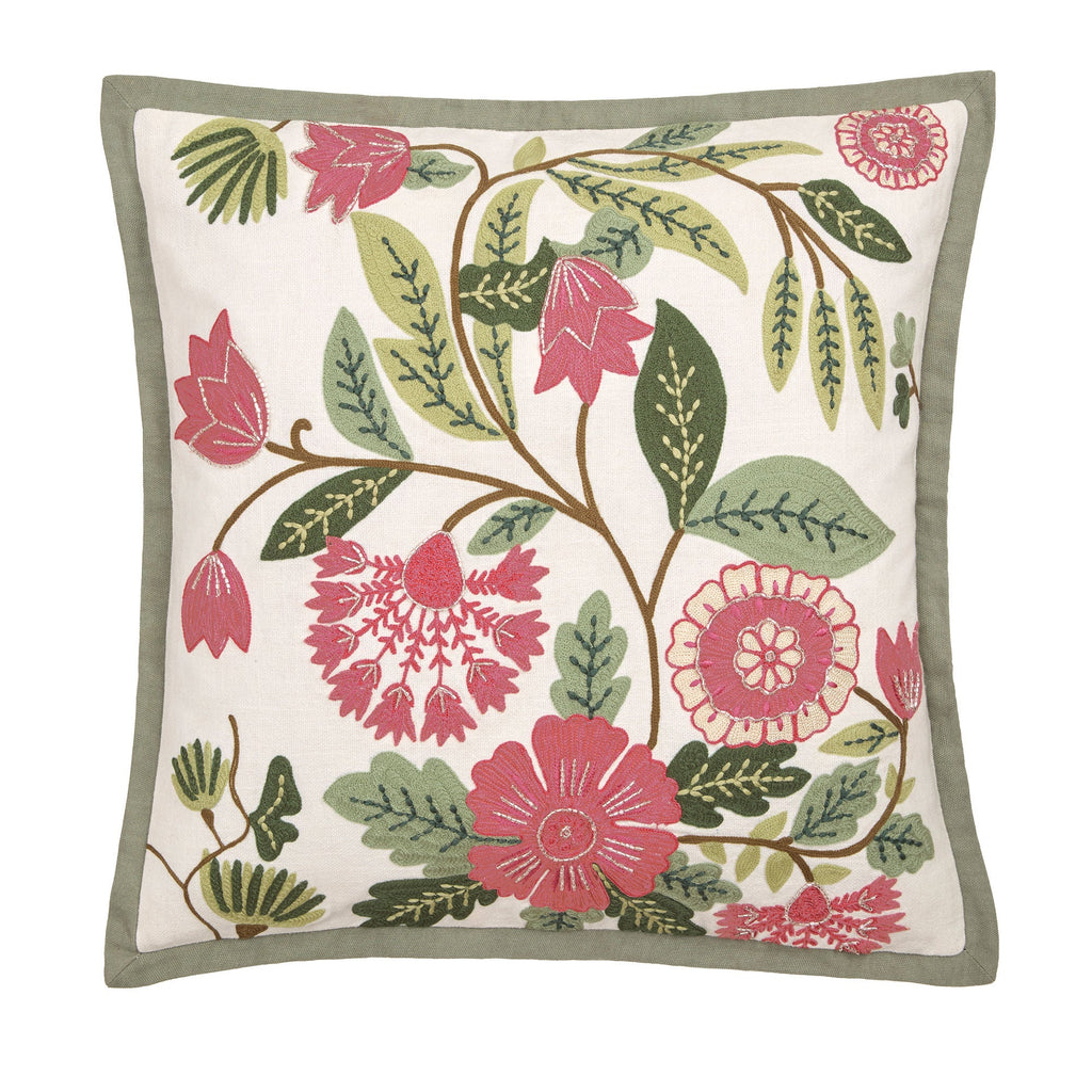 Coussin Aurelia vert 43 x 43 cm