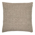 Coussin à pompons couleur naturelle 55 x 55 cm