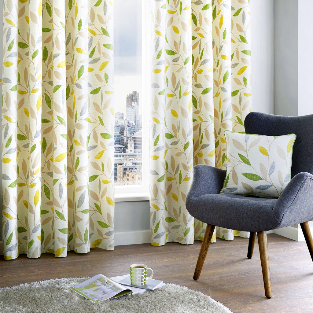 Coussin en bois de hêtre vert 43 x 43 cm