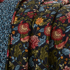 Couvre-lit orné de bijoux bleu marine 200 x 230 cm