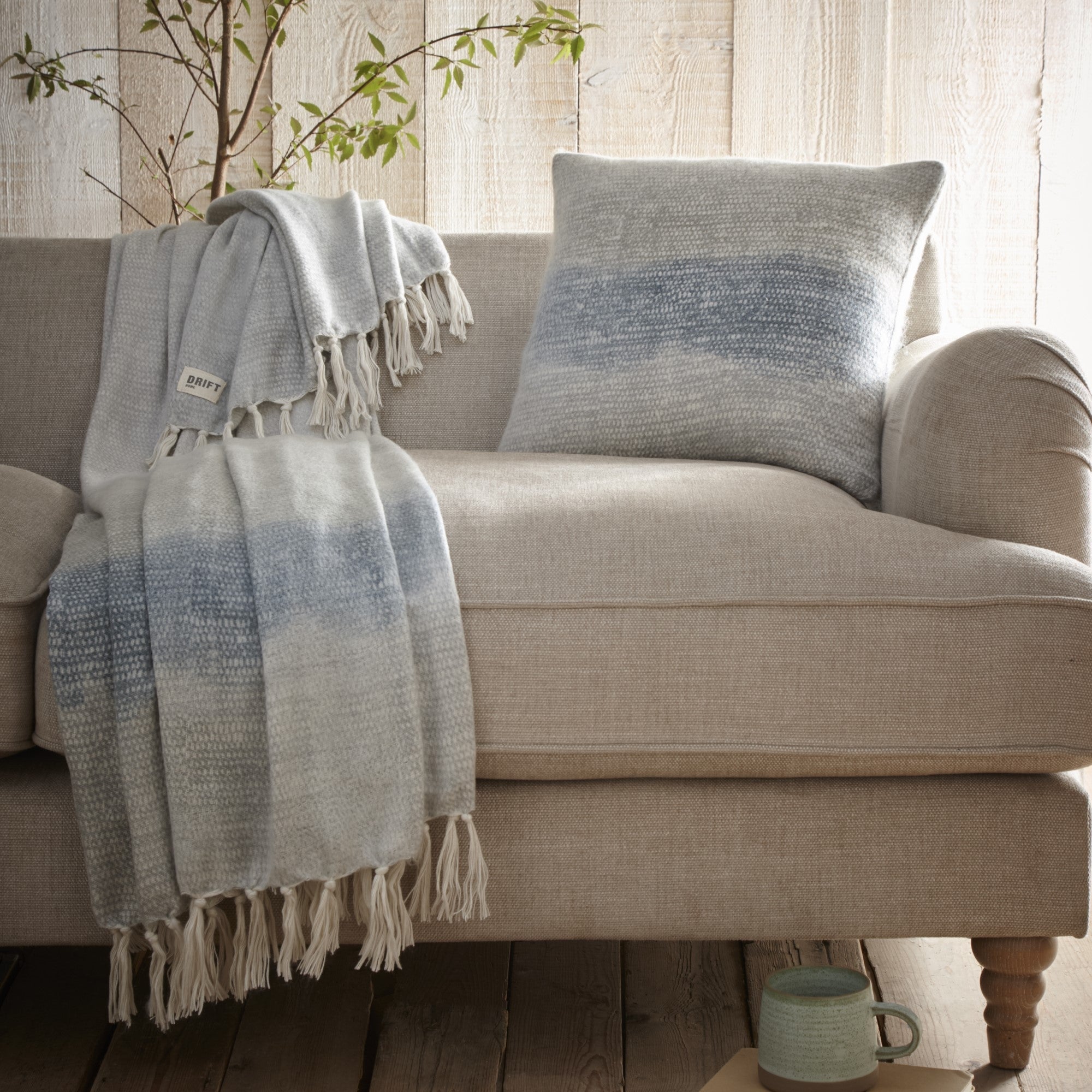 Coussin Bretton vert 43 x 43 cm