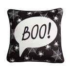 Coussin Boo Halloween noir 43 x 43 cm