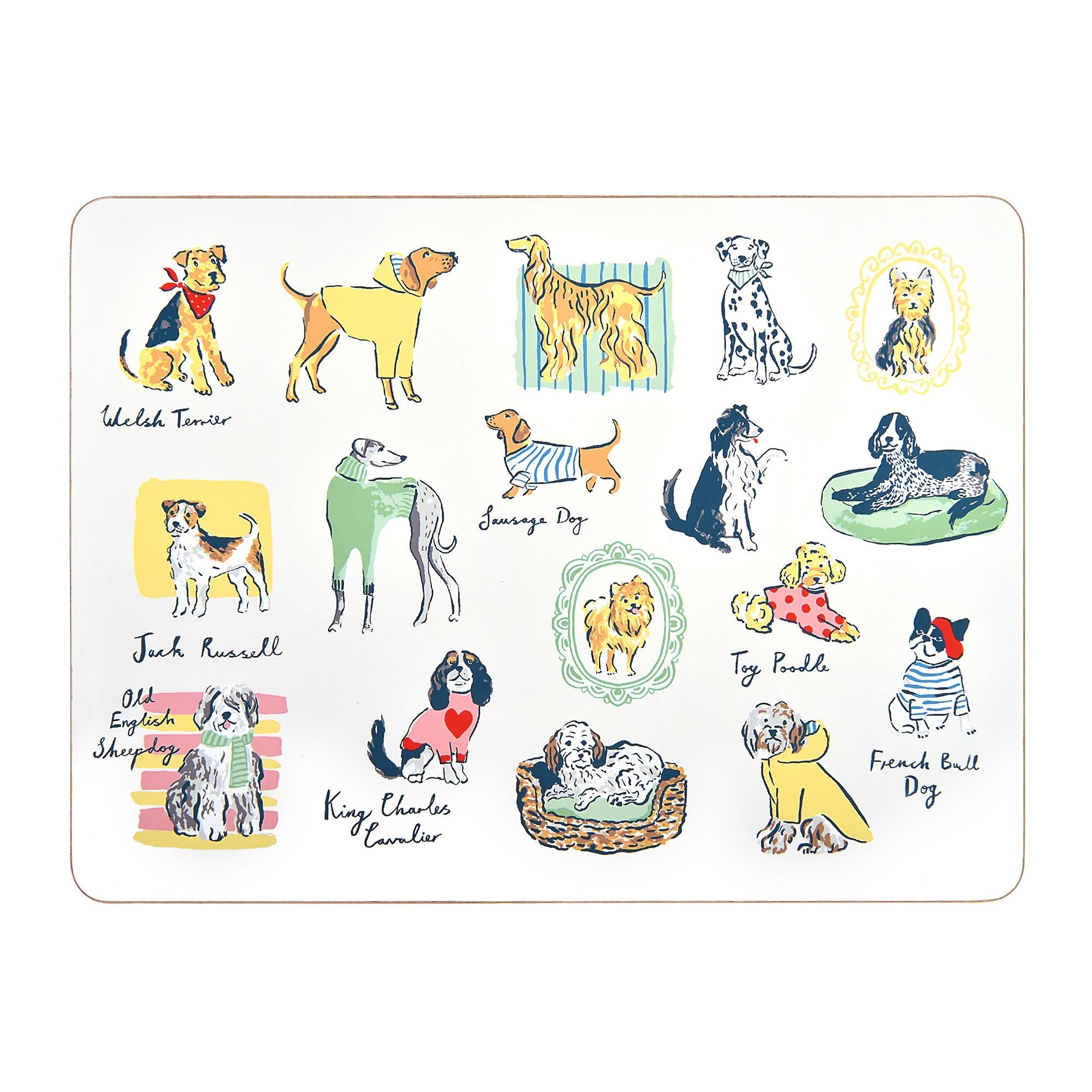 Lot de 4 sets de table « Best In Show » multicolores