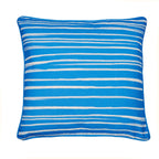 Coussin d'extérieur Beach Huts bleu 43 x 43 cm
