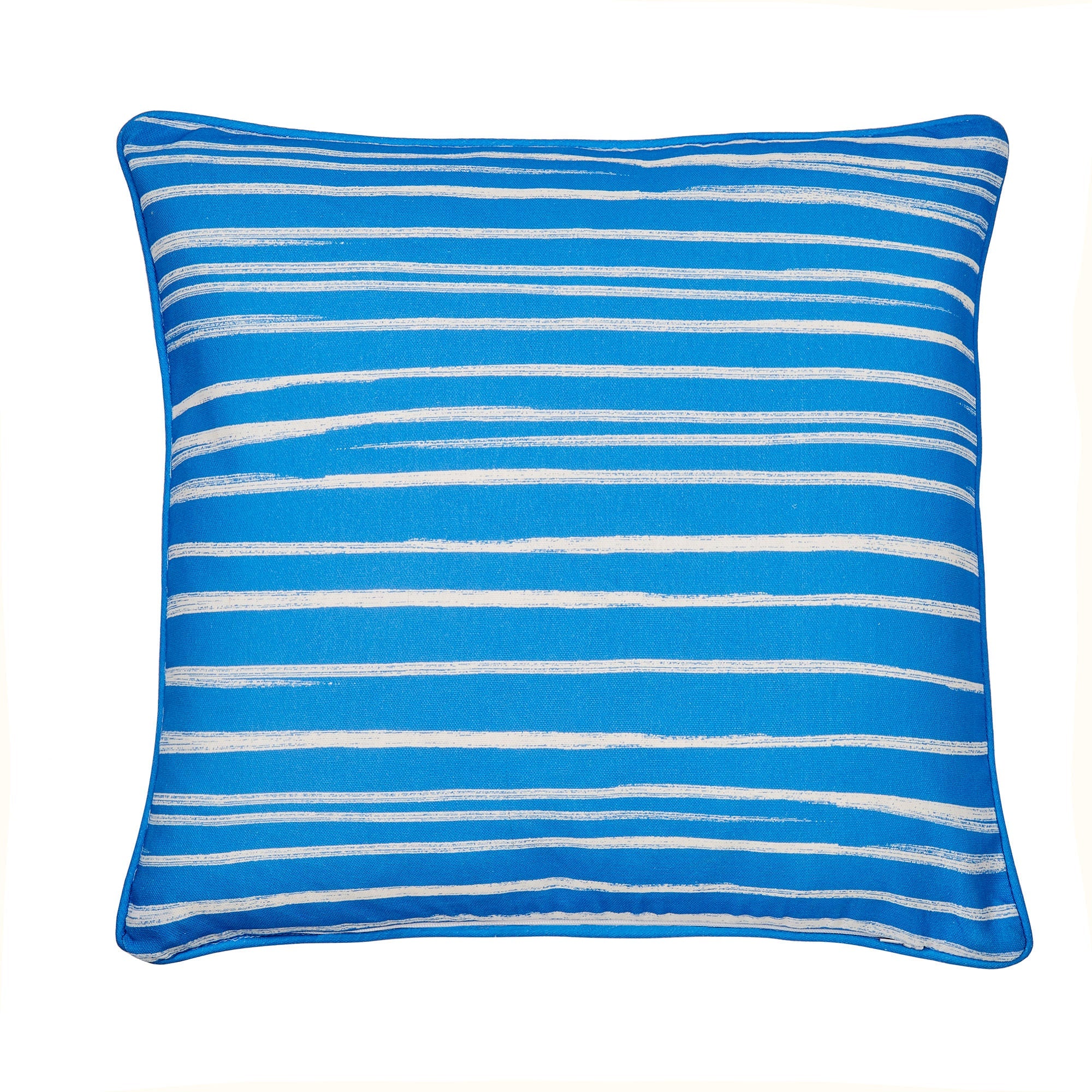 Coussin d'extérieur Beach Huts bleu 43 x 43 cm