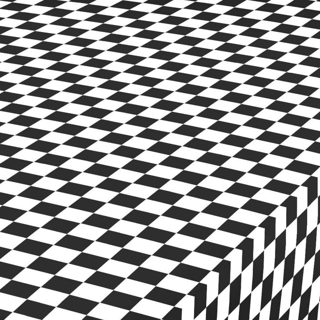 Drap-housse rayé Beckett, profondeur 25 cm, noir et blanc