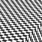 Drap-housse rayé Beckett, profondeur 25 cm, noir et blanc