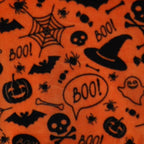 Plaid Boo Halloween orange 120 x 150 cm