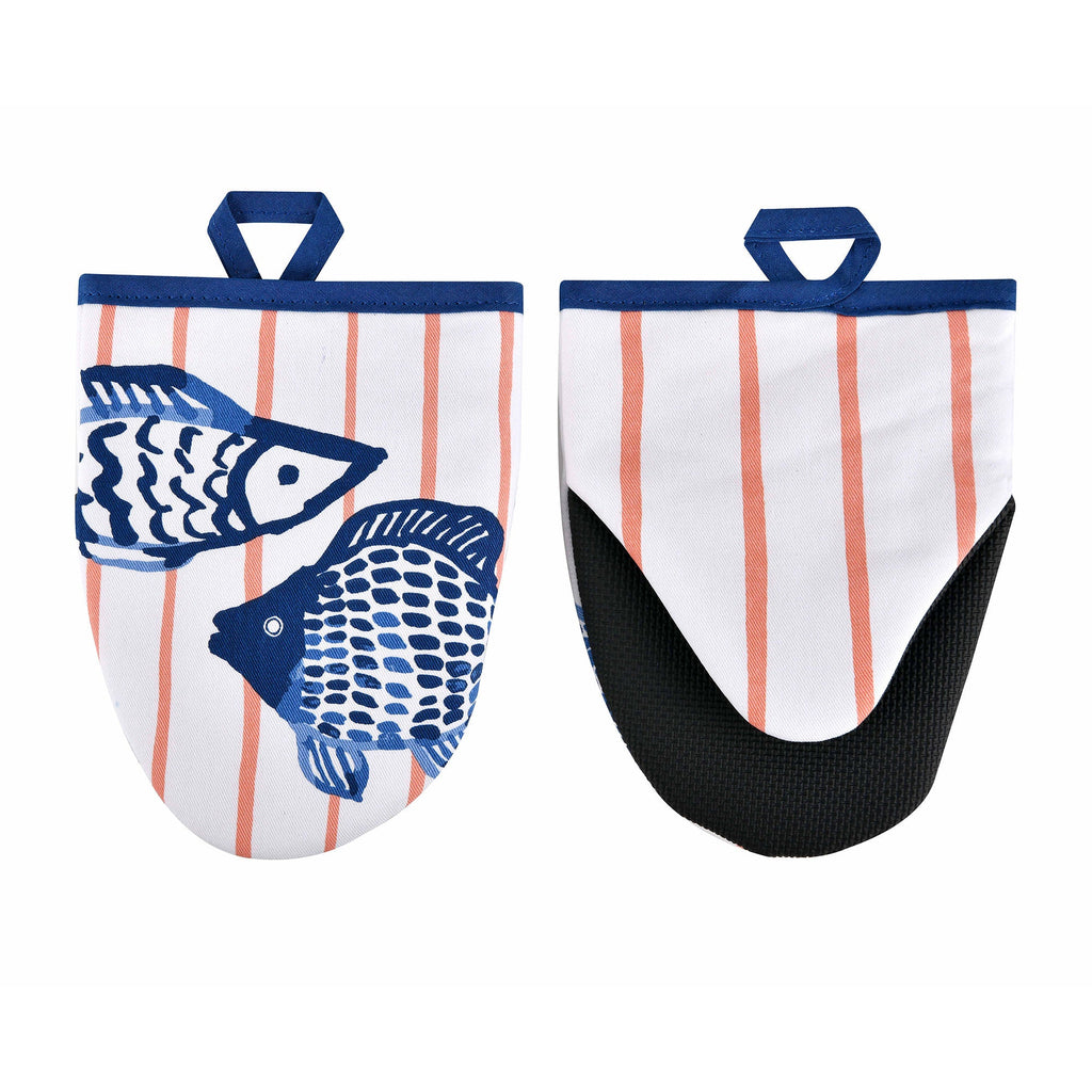 Gants de cuisine pour micro-ondes Catch of the Day, paire multicolore