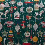 Parure de lit verte à motifs de Noël