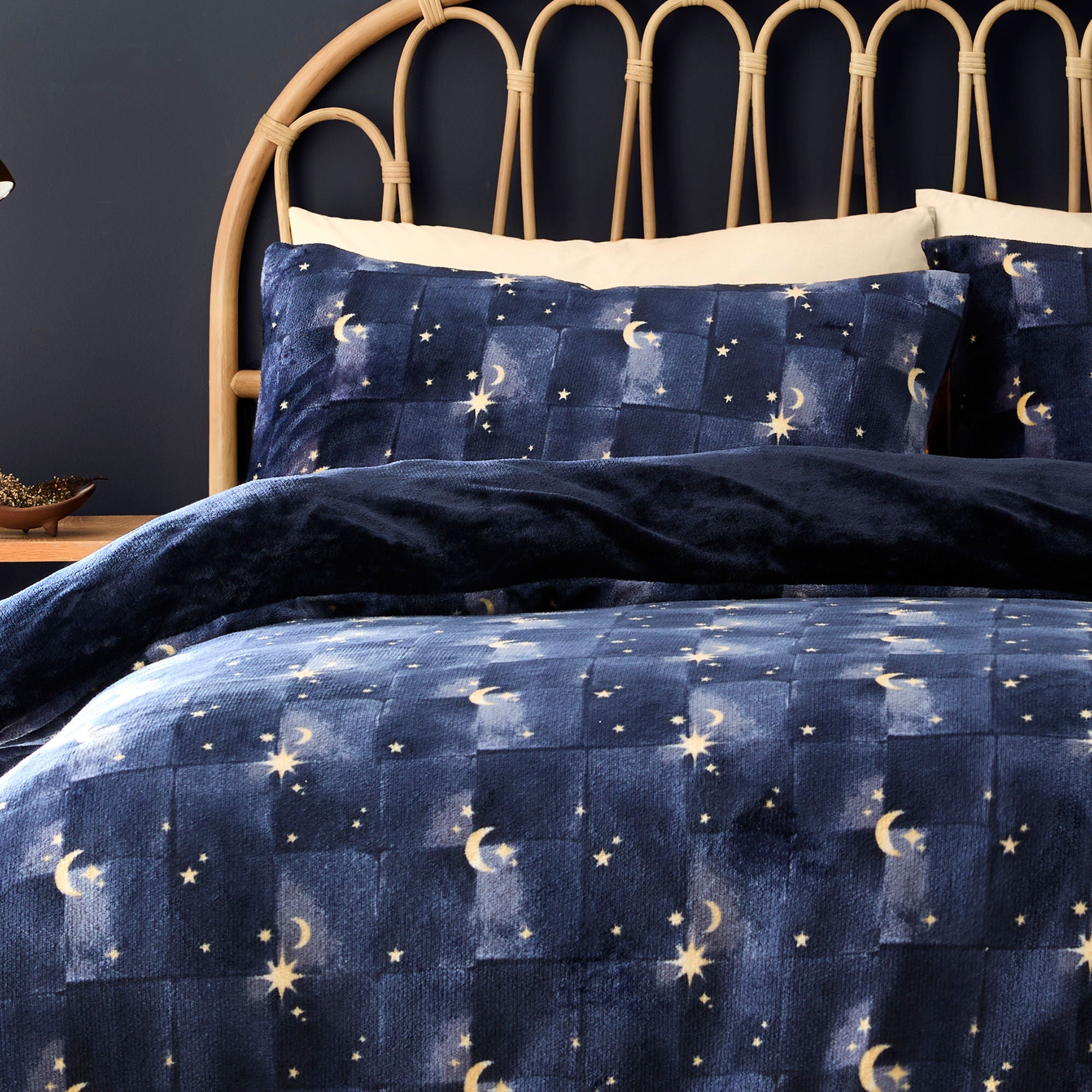 Parure de lit Cosmic Star bleu marine