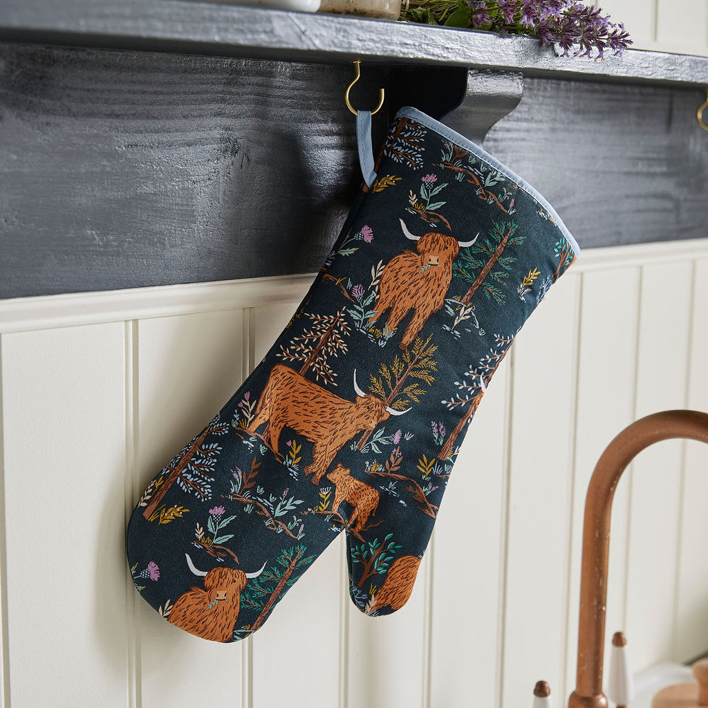 Gant de cuisine Connie la vache, modèle Gauntlet, couleur marine