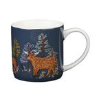 Mug en porcelaine fine Connie la vache, bleu marine