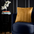 Coussin brodé Diva couleur ocre 43 x 43 cm