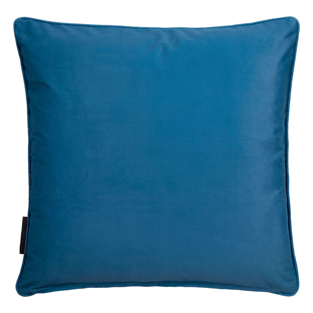 Coussin brodé Diva couleur sarcelle 43 x 43 cm