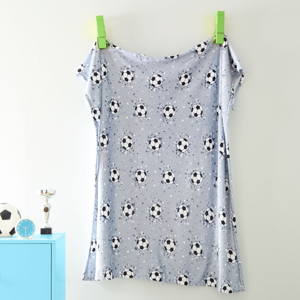 Jet de football gris 120 x 150 cm