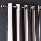 Rideaux à œillets rayés Festivo noirs