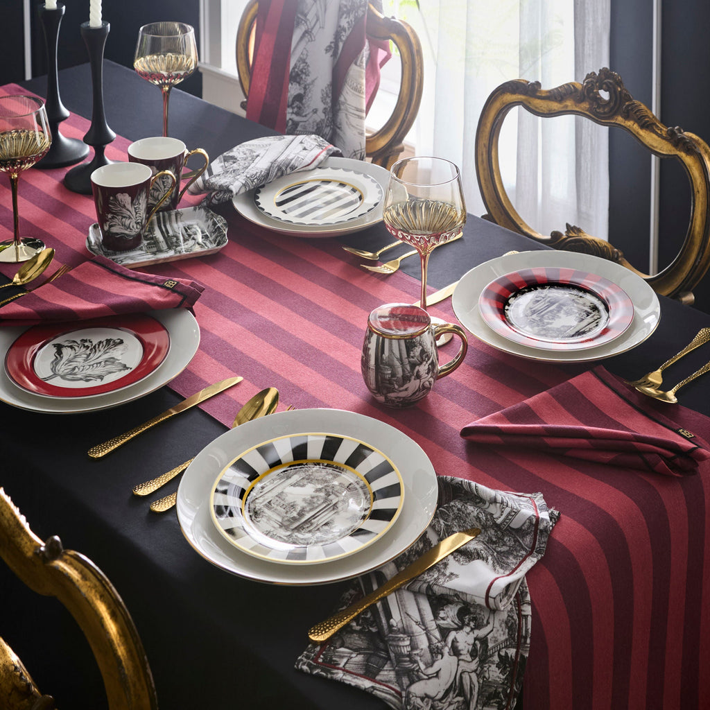 Assiettes à dessert Festivo en porcelaine, lot de 4, multicolores