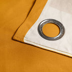 Rideaux à œillets Freya couleur ocre