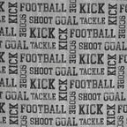 Drap-housse de football gris de 25 cm de profondeur