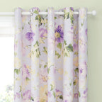 Rideaux à œillets Flourette lilas