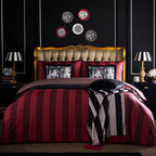 Parure de lit Festivo Circus Stripe rouge