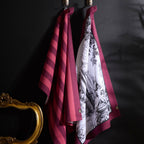 Lot de 2 torchons en coton Festivo rouges