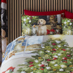 Parure de lit sapin de Noël multicolore