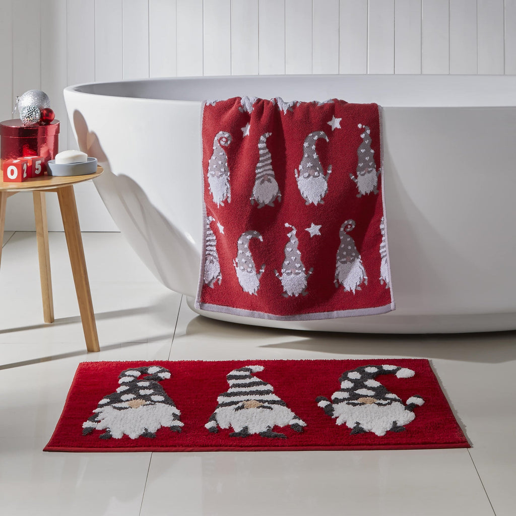 Lot de 2 serviettes de Noël Gonks multicolores 50 x 90 cm