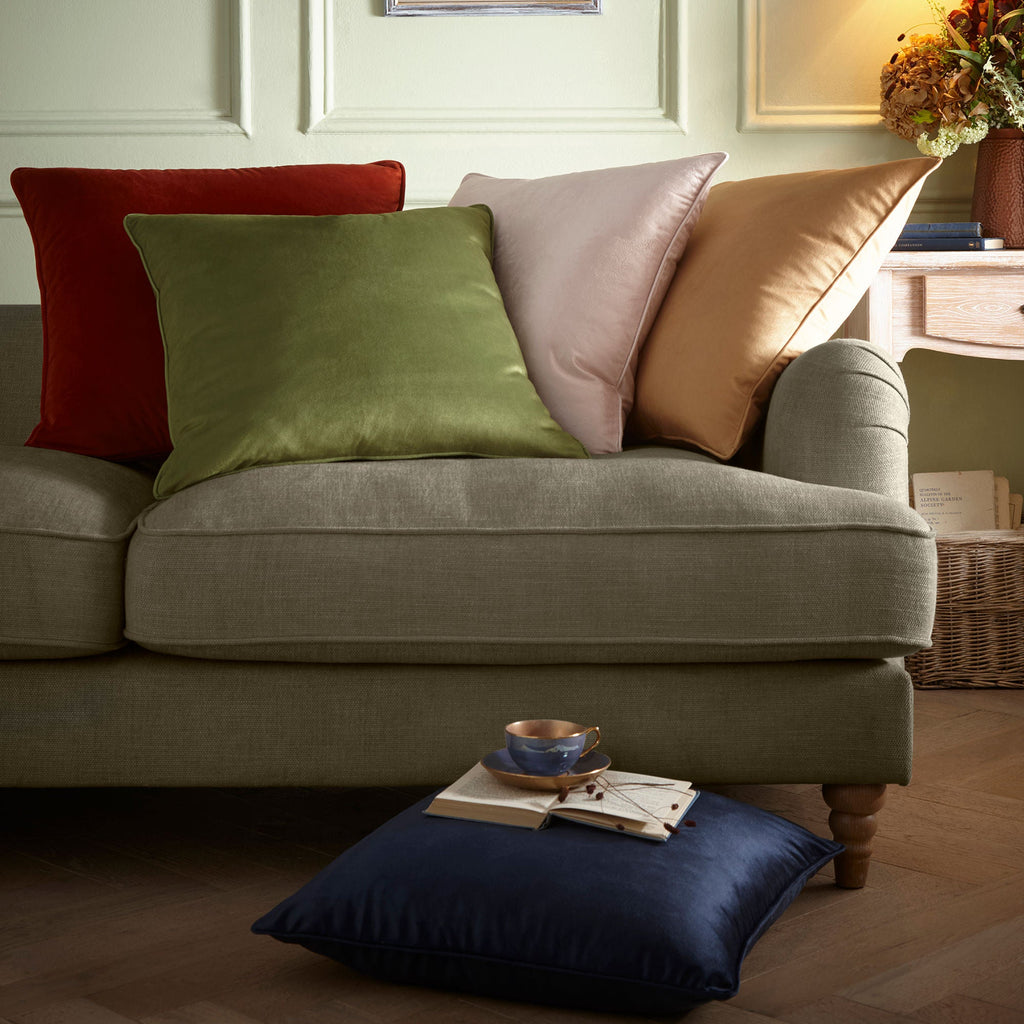 Coussin Harlan rose 55 x 55 cm