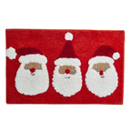Tapis de bain de Noël Père Noël joyeux rouge 50 x 80 cm