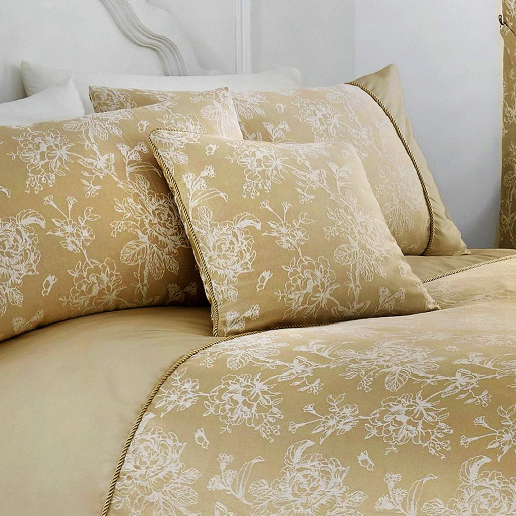 Coussin Jasmin couleur Champagne 43 x 43 cm