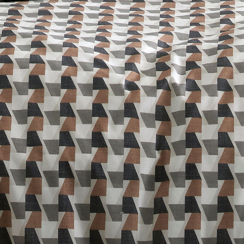 Parure de lit Jett en marron/fougère