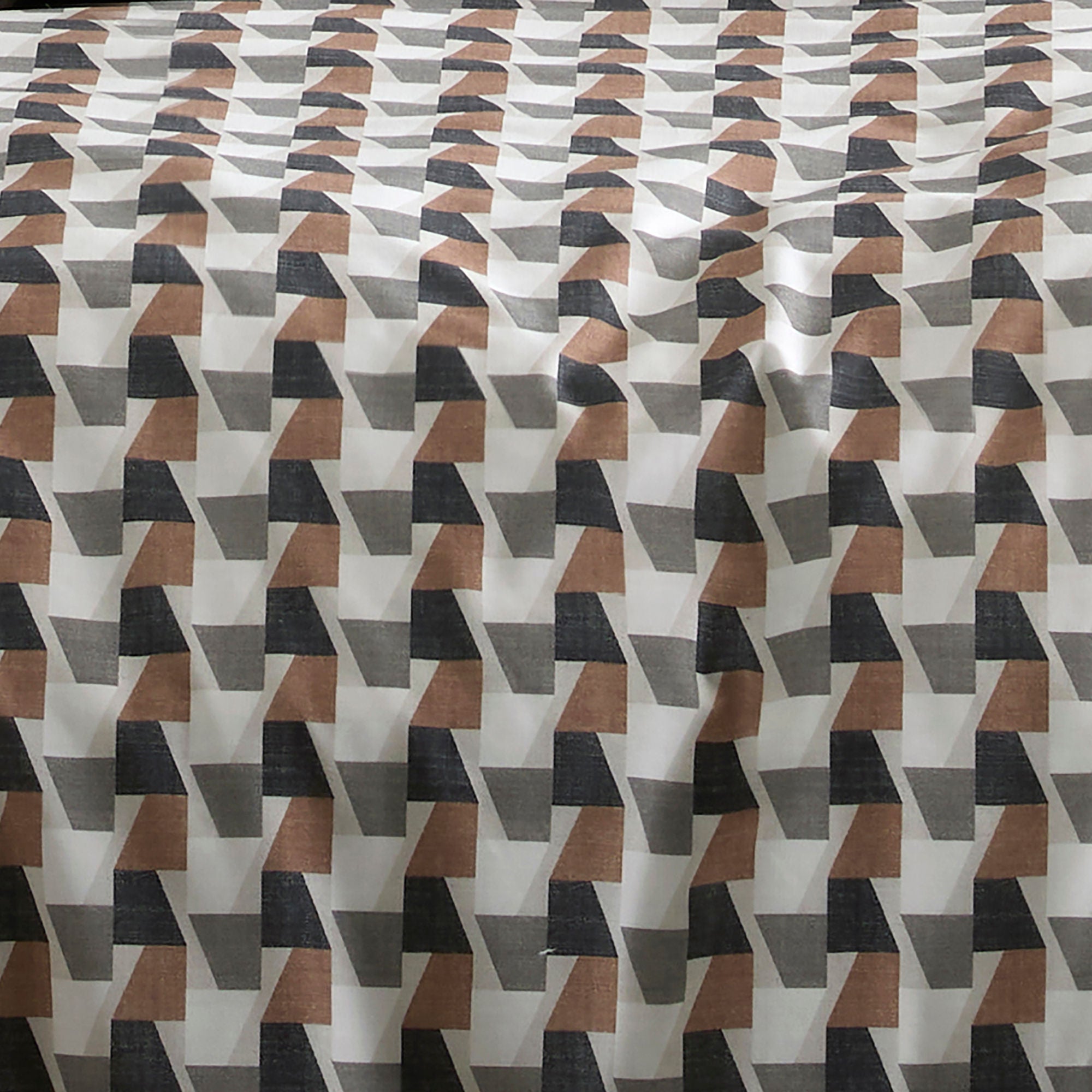 Parure de lit Jett en marron/fougère