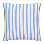 Coussin d'extérieur motif coupe de citrons multicolore 43 x 43 cm