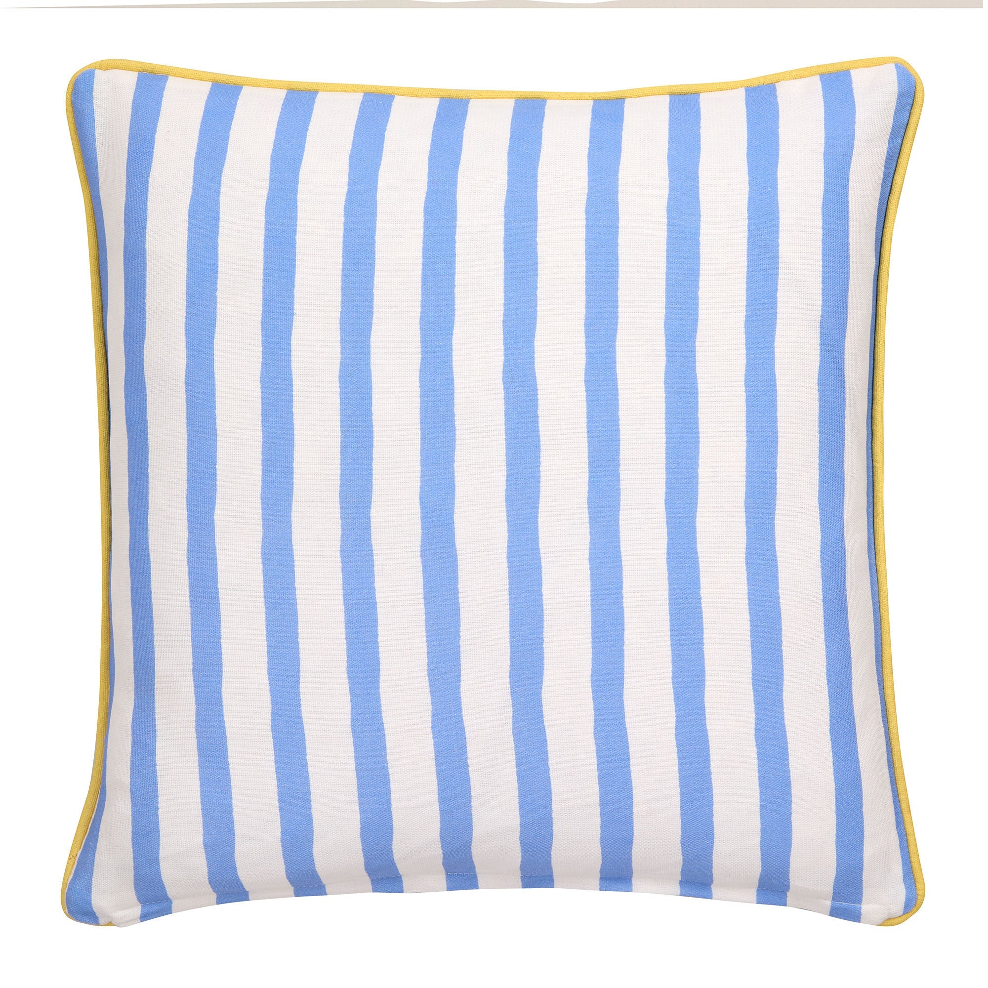 Coussin d'extérieur motif coupe de citrons multicolore 43 x 43 cm