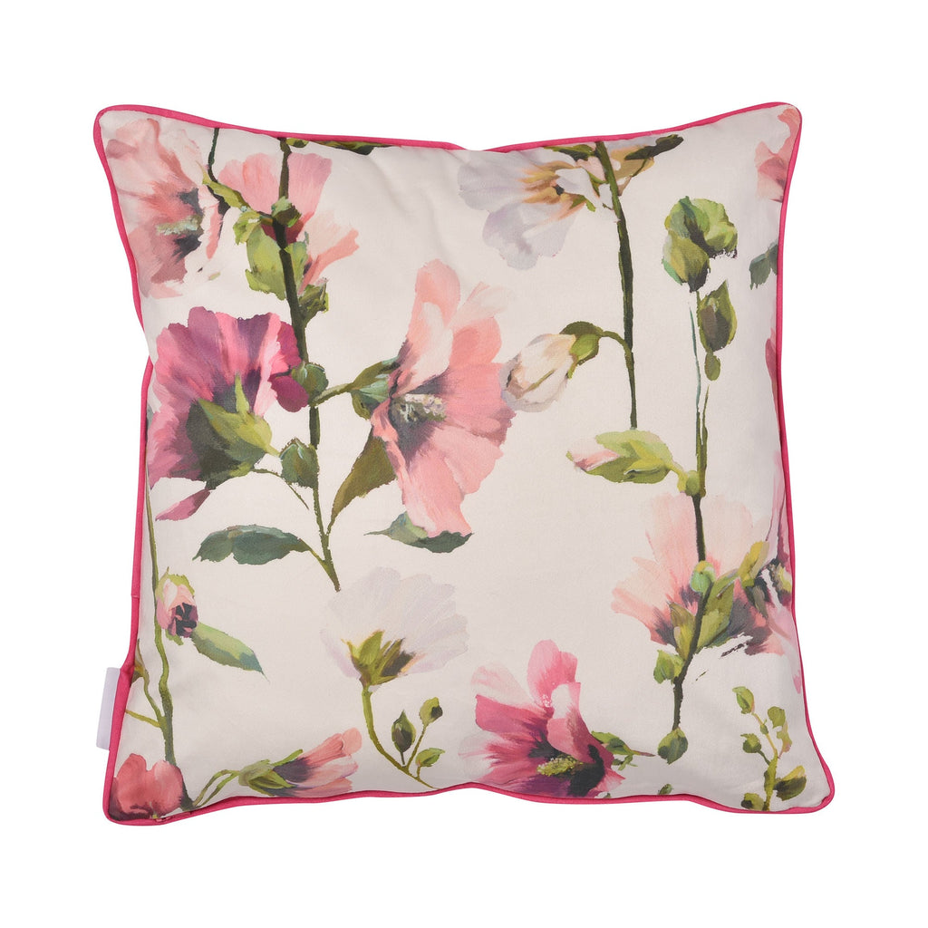 Coussin Layla rose 43 x 43 cm