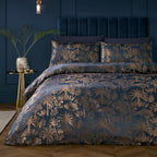 Parure de lit Midnight Palm bleu marine